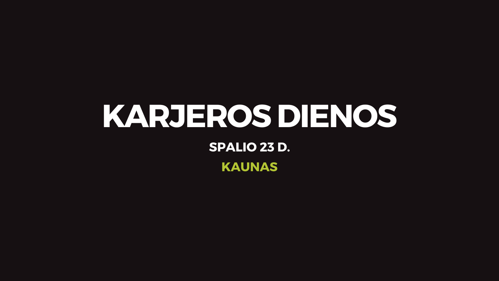 Karjeros dienos