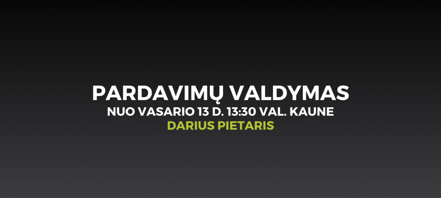 Pardavimų valdymas