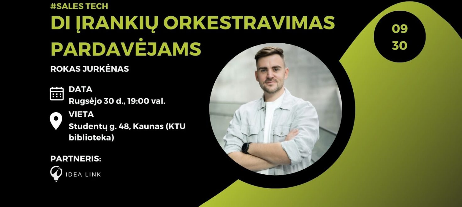 DI įrankių orkestravimas pardavėjams