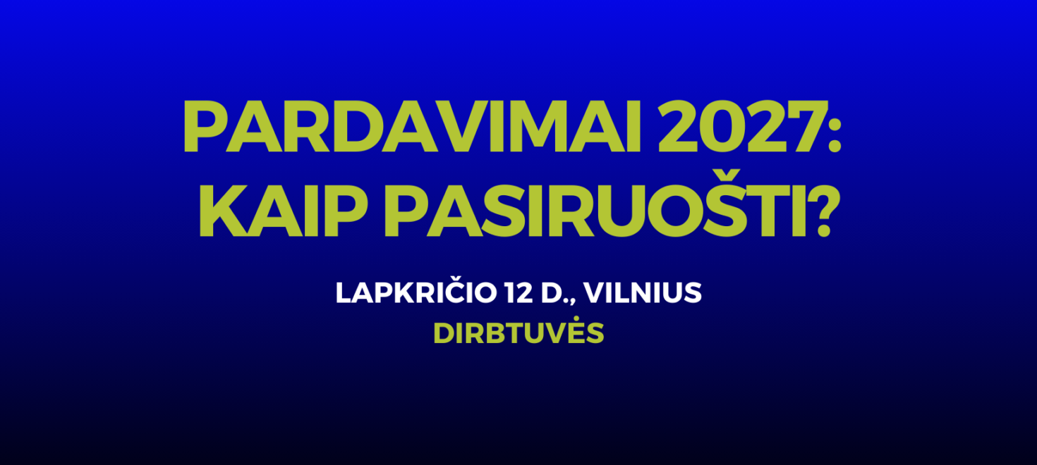 Pardavimai 2027: kaip pasiruošti?