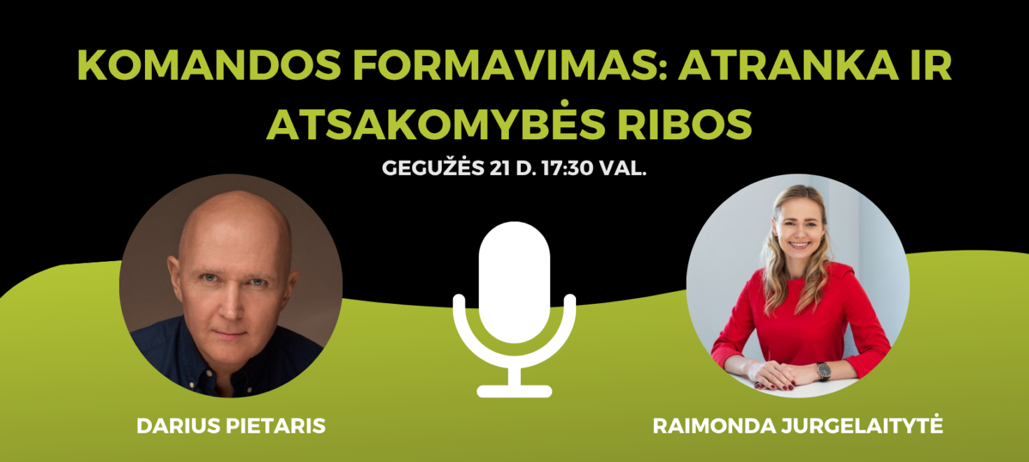 Komandos formavimas: atranka ir atsakomybės ribos