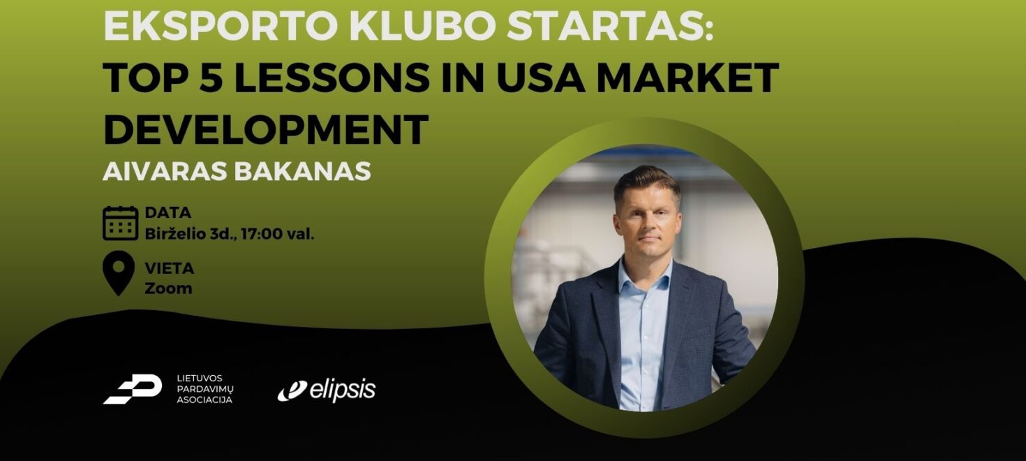 Eksporto klubo startas: Top 5 lessons in USA market development