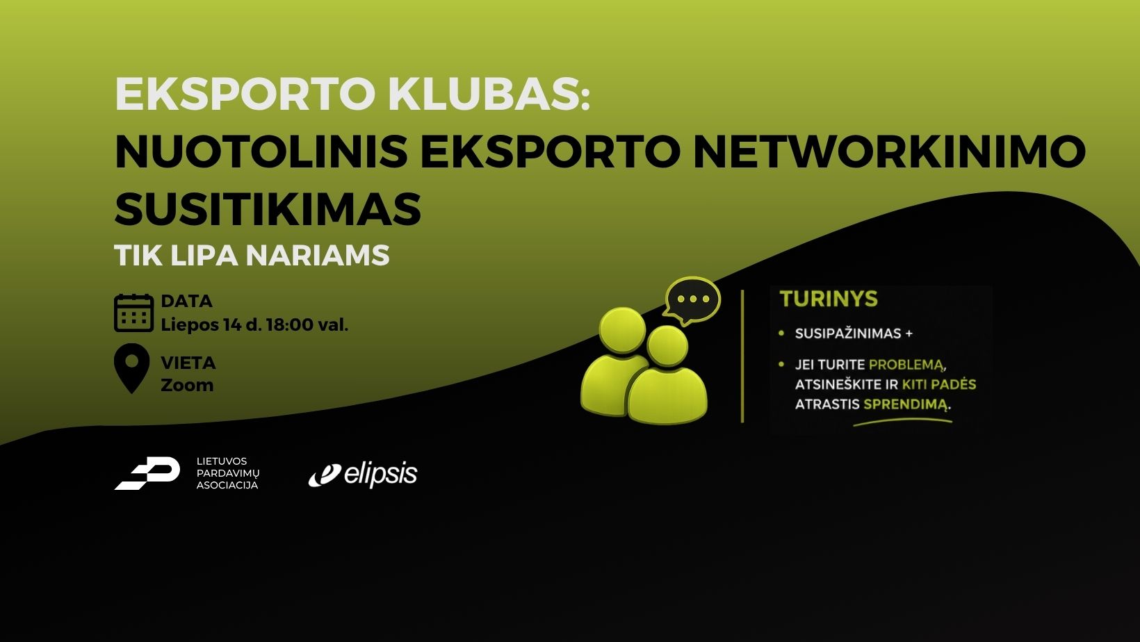 Eksporto klubas: nuotolinis eksporto networkinimo susitikimas