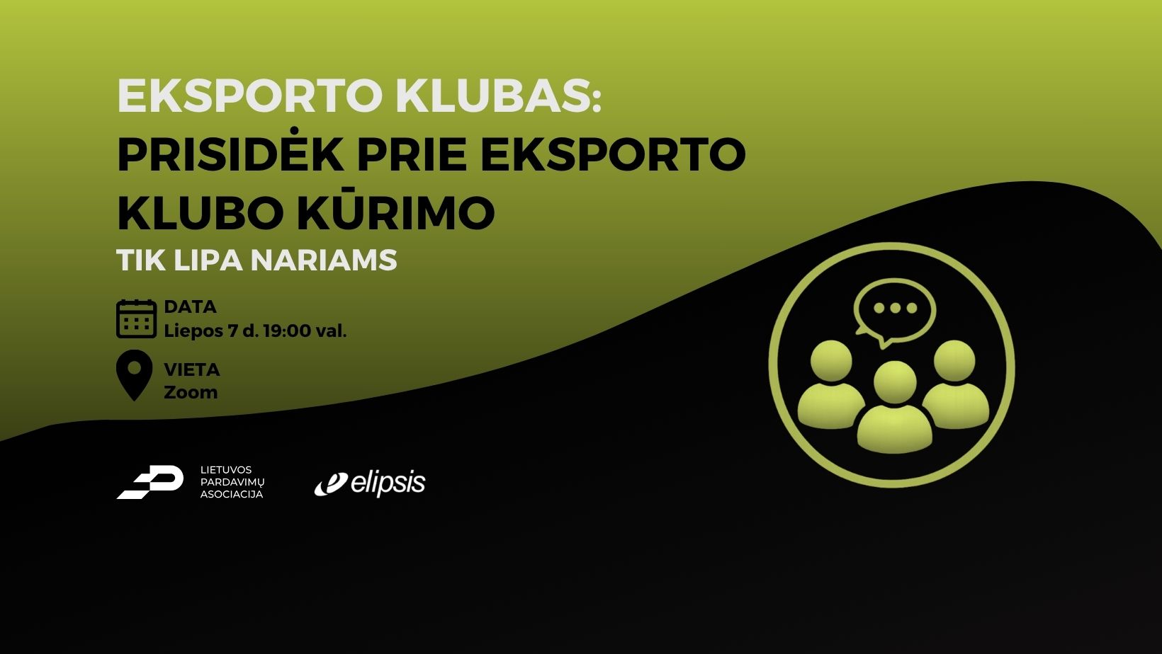 PRISIDĖK PRIE EKSPORTO KLUBO KŪRIMO